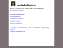 Tablet Screenshot of metastudies.net